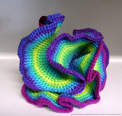 Crocheted model of hyperbolic surface