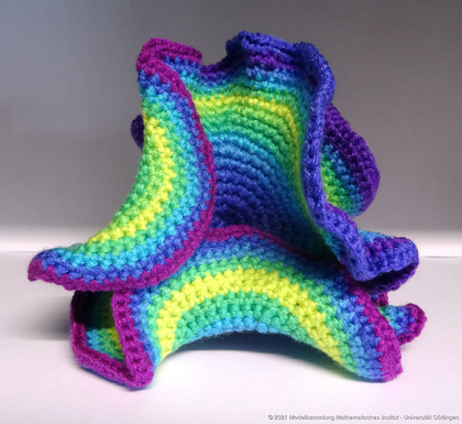 Crocheted model of hyperbolic surface