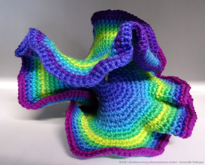 Crocheted model of hyperbolic surface