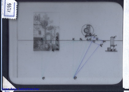 Slide: Perspective with Dürer copperplate engraving