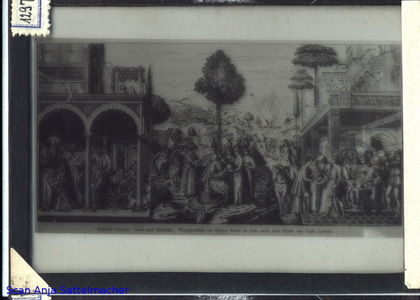 Slide: Perspective with Dürer copperplate engraving