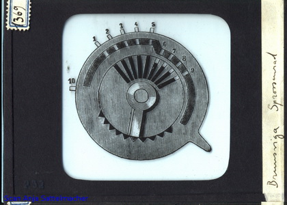 Slide: Brunsviga sprocket wheel