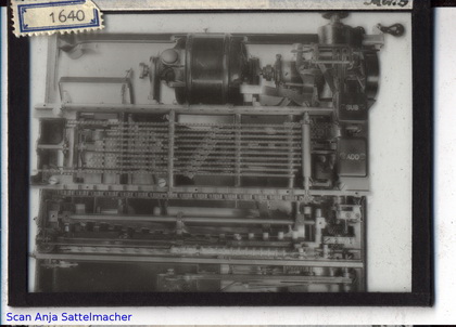 Slide belonging to the Mercedes calculating machine