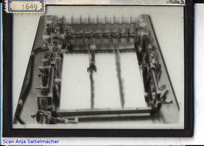 Slide belonging to the Monroe calculating machine