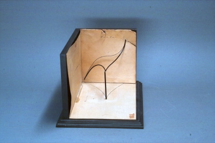 The types of the development of a space curve at a small scale