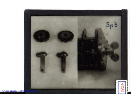 Slide belonging to the Brunsviga calculating machine