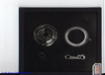 Slide belonging to the Brunsviga calculating machine