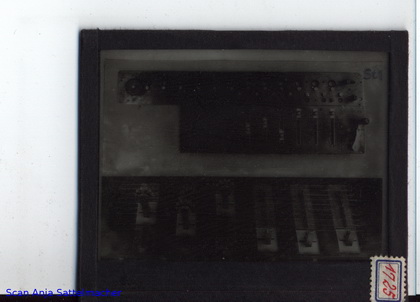 Slide belonging to the Burkhardt calculating machine