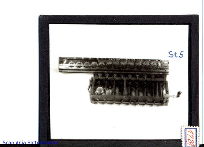 Slide  belonging to the Burkhardt calculating machine