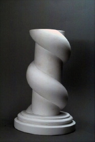 Helicoid of constant positive curvature