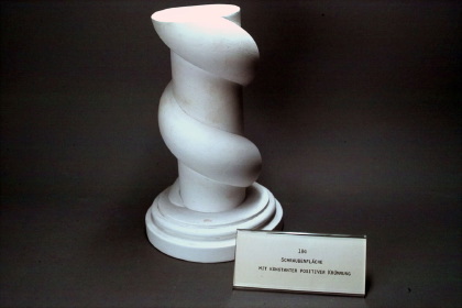 Helicoid of constant positive curvature