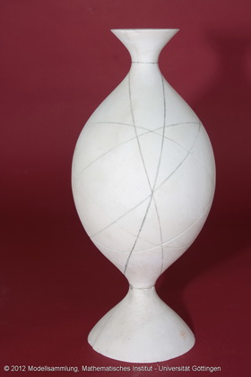 Onduloid with geodetic lines.