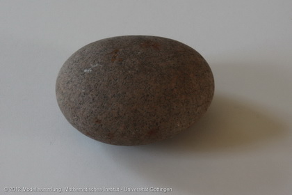 Pebbles that got their ellipsoidal shape through erosion