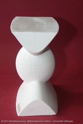 Ellipsoid and confocal double-leaf hyperboloid
