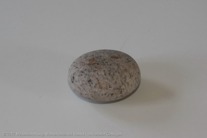 Pebbles that got their ellipsoidal shape through erosion