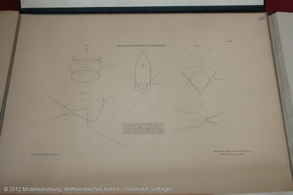 3 plaques about plane curves of 4. order with 2 colons