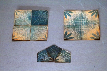3 small cards with contour lines of the real part of the elliptic functions
