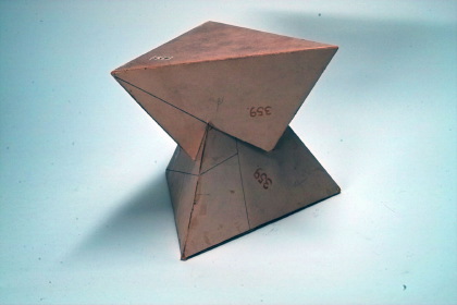 Zwei reguläre, sich durchdringende Tetraeder