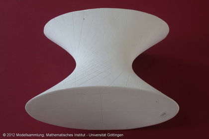 Single-leaf hyperboloid with a family of lines