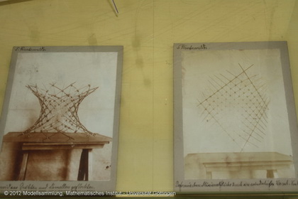Wire gauze of surfaces according to Finsterwalder