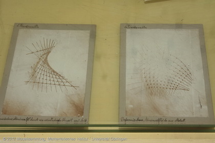 Wire gauze of surfaces according to Finsterwalder