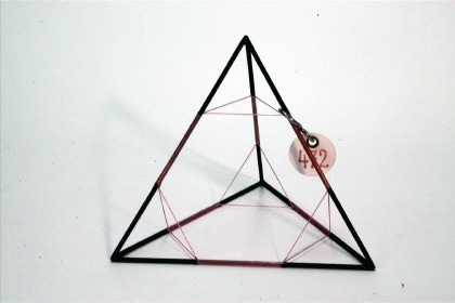 Tetrahedron with inscribed truncated  tetrahedron