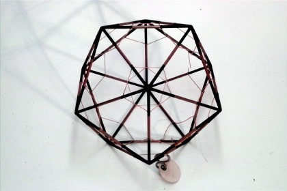 Icosahedron with inscribed truncated icosahedron