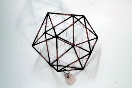 Icosahedron with inscribed truncated icosahedron