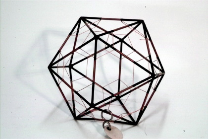 Icosahedron with inscribed truncated icosahedron