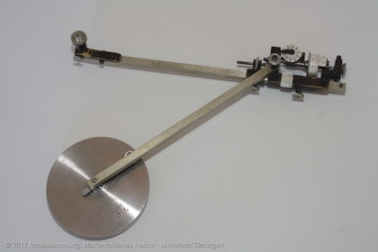 Polar planimeter with calibration circuit