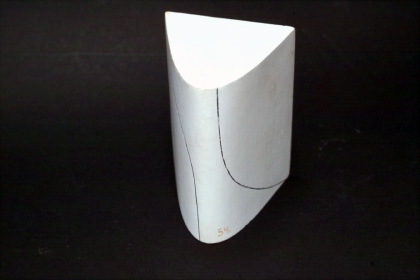 The four types of space curves of 3. order on gypsum cylinders of 2. order.