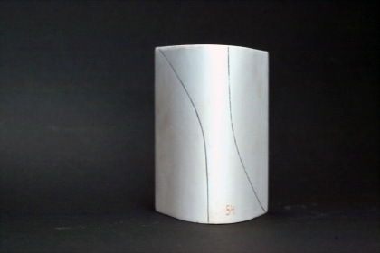 The four types of space curves of 3. order on gypsum cylinders of 2. order.