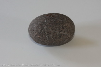 Pebbles that got their ellipsoidal shape through erosion