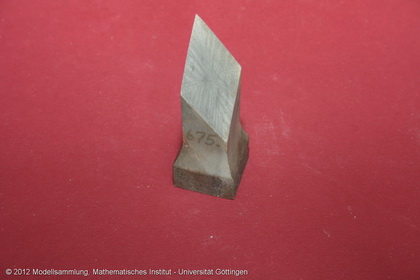 Etchings of plane slices of twisted iron bars according to Fry