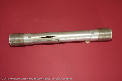 Aluminum tubes below simultaneous impact of axial pull and inside pressure