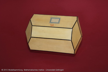 Crystal model made of cardboard