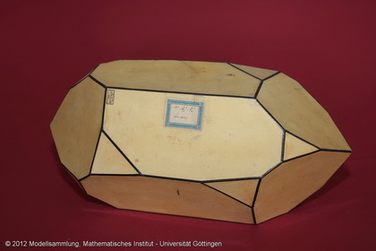 Crystal model made of cardboard