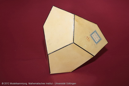 Crystal model made of cardboard