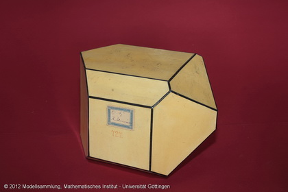 Crystal model made of cardboard