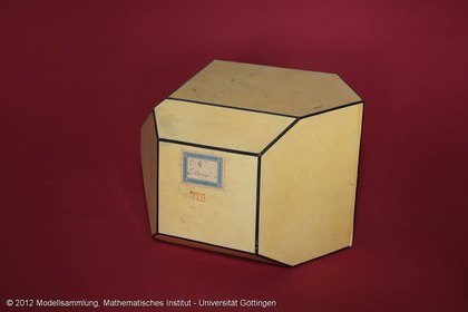 Crystal model made of cardboard