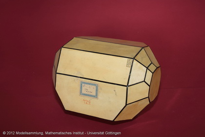 Crystal model made of cardboard