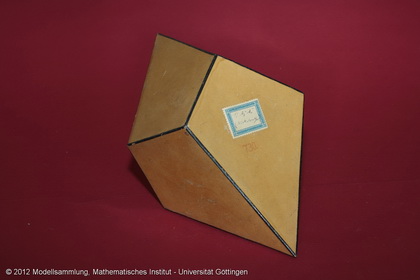 Crystal model made of cardboard