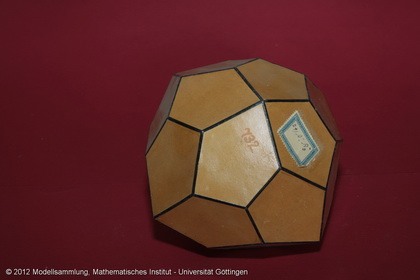 Crystal model made of cardboard