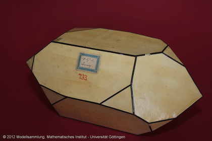 Crystal model made of cardboard