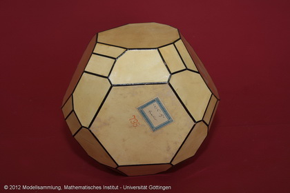 Crystal model made of cardboard