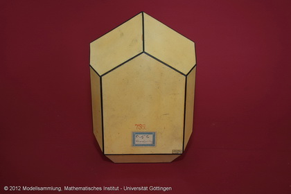 Crystal model made of cardboard