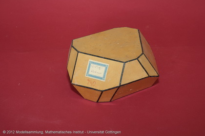 Crystal model made of cardboard