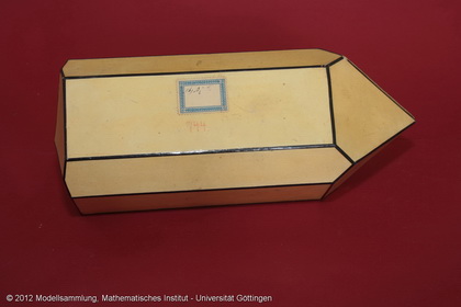 Crystal model made of cardboard