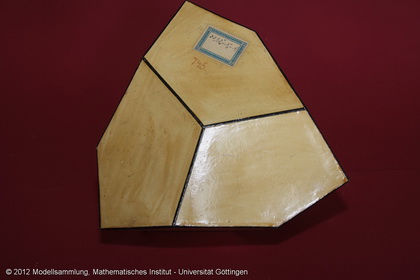 Crystal model made of cardboard