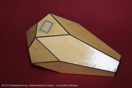 Crystal model made of cardboard